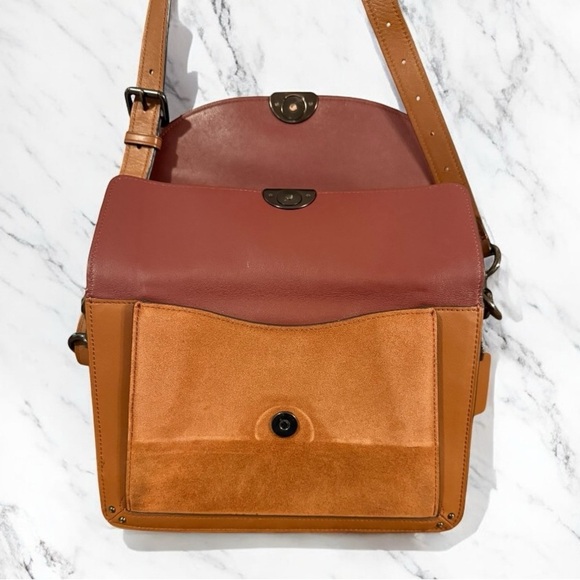 Coach Tan Leather Shoulder Bag - Picture 4 of 16